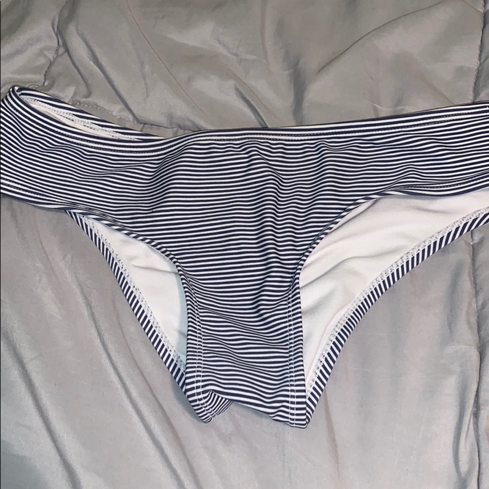 striped bikini bottom